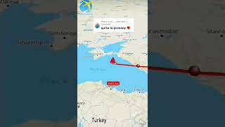 Pakistan to Germany shorts pardesi travel fly map [upl. by Nylessej]