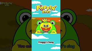 Froggys Song  POPPIN BIRDS nurseryrhymes children music [upl. by Darline272]