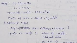 Infiltration indices problems [upl. by Sol]