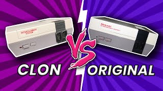 NES Original vs CLON  Comparando CONSOLA RETRO  elrafias [upl. by Seuqram]