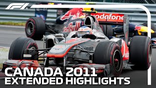 Extended Race Highlights  2011 Canadian Grand Prix [upl. by Siuqaj]