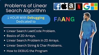 Problems of Linear Search  Search in 2D Array  3Way LeetCode Problem Char Search  DSA for FAANG [upl. by Catlee]