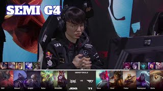 T1 vs JDG  Game 4  Semi Finals LoL Worlds 2023  T1 vs JD Gaming  G4 full [upl. by Dorweiler578]