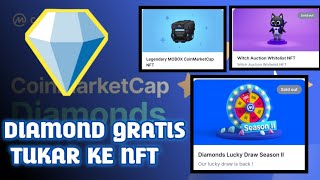 Diamond gratis dari Coinmarketcap dan bisa di tukar ke NFT 😱 [upl. by Delaryd]