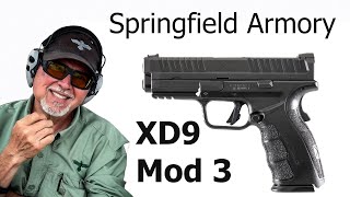 Springfield XD9 Mod 3 Full Size 9mm Pistol Review The Ultimate Concealed Service Pistol 1552 [upl. by Oppen574]