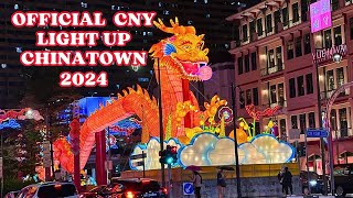 🧧🧨 PM Lee Hsien Loong Official Light Up Chinatown  Chinese New Year 2024  Year of the Dragon [upl. by Pennington]