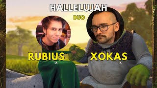 El Xokas y Rubius cantando  Hallelujah Shrek  Cover por IA ðŸŽµ [upl. by Oleic]