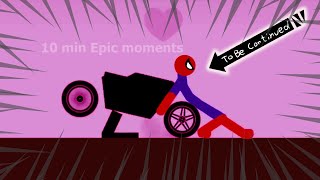 10 Min Best falls  Stickman Dismounting funny and epic moments  Like a boss compilation 2 [upl. by Tamqrah247]