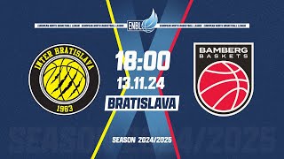 Inter Bratislava v Bamberg Baskets  Nov 13 600 PM  ENBLeague 202425 [upl. by Winstonn]