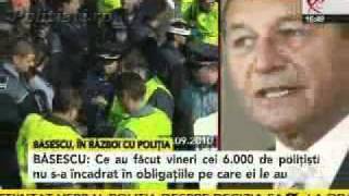 Basescu despre protestele politistilor [upl. by Florrie]