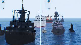 NEW Ukrainian AntiShip Missiles SUNK ENTIRELY Russian SEA Convoy with North Korean Missiles [upl. by Bullivant]