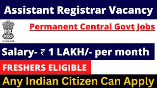 GROUPA PERMANENT GOVT JOB 2024  FRESHERS ELIGIBLE  SALARY 1 LAKH  APPLY ALL INDIA [upl. by Aiblis]