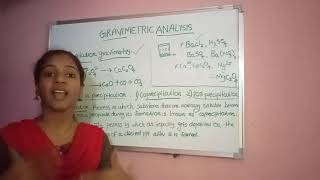 Gravimetric analysis Fifth semester inorganic chemistry Calicut university [upl. by Leslee]