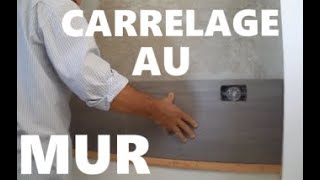 La pose du carrelage au mur Appliquer le carrelage dans une cuisine [upl. by Jezabel]