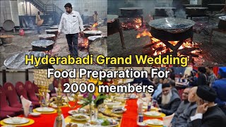 Hyderabad ki Dawat ka khaana  Grand Hyderabadi Wedding for 2000 Members [upl. by Maribeth]