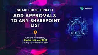 Microsoft SharePoint Update Approvals in Any List  Rollout Timeline amp Features [upl. by Annael831]