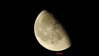 Waning Gibbous moon phase with 61 illuminated [upl. by Yniar]