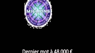 Dernier mot à 48 000 € Qui veut gagner des millions [upl. by Eelrihs882]