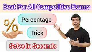 Percentage Tricks  Important Percentage Questions  Best For Competitive Exams  imran sir maths [upl. by Idalla54]