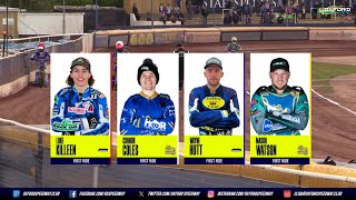 Heat 1  Oxford vs Edinburgh  National League  OXFORD SPEEDWAY TV 2024 [upl. by Aleiram]