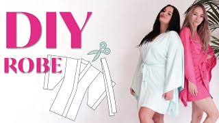 DIY Kimono Robe  Beginner Friendly Sewing tutorial  Kaira Robe Sewing Pattern [upl. by Hcirdeirf]