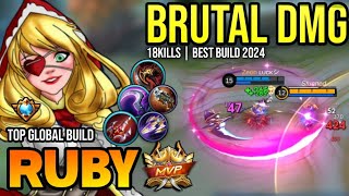 RUBY BEST BUILD 2024  TOP GLOBAL RUBY GAMEPLAY  MOBILE LEGENDS✓ [upl. by Norraa64]