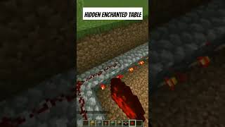 minecraft hidden enchanted table tutorial shorts [upl. by Naasah]