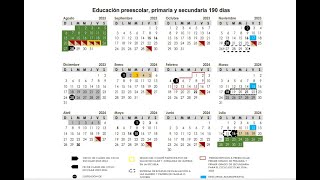 Calendario escolar 2023 2024 [upl. by Eldwun136]