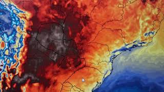 Sistema de baixa pressão sobre o Sul do Brasil🌧⛈️ [upl. by Eleets24]