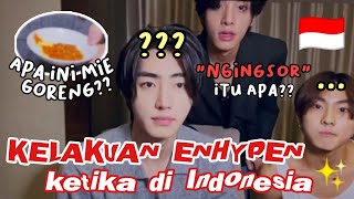 KETIKA ENHYPEN KENA ANGIN INDONESIA ENHYPEN FUNNY MOMENTSSub Indo [upl. by Emmaline564]