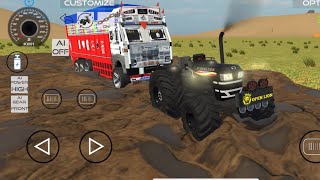 Rusin tank ne punjabi truck 🚚 ki Loori ko daldal se bahr nikala 🤩🥳🤔Indian vehicle game ✅🙄👍 [upl. by Neeneg]