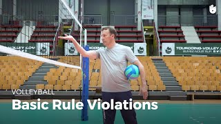 Basic rule violations  Volleyball [upl. by Ronoel]