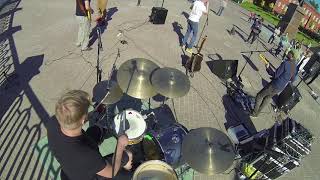 The Valenki Band  I Cant Dance Genesis cover DrumCam [upl. by Natehc]