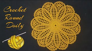 Quick and Easy Crochet doily Pattern  English Tutorial [upl. by Estella]