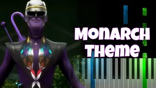 MONARCH theme PIANO TUTORIALMiraculous Ladybug [upl. by Ruyle]