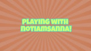 Playing With notiamsanna Roblox Flee The Facility [upl. by Yenhpad]