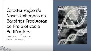 Caracterização de Novas Linhagens de Bactérias Produtoras de Antibióticos e Antifúngicos  Bragantec [upl. by Eimmat]