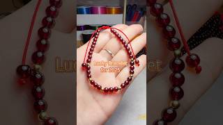 Easy DIY Jewelry  How to make a lucky bracelet for 2025 diy lucky diyideas [upl. by Adolphus]