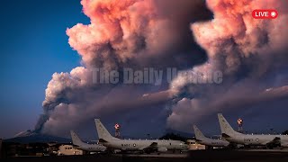 Horrible Today Etna Volcano Explosion in Italy Threatens people in Sicily [upl. by Eednac]