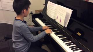 Piano John thompsons easiest piano course PART 4 melody in the left hand at the ball [upl. by Gaw44]