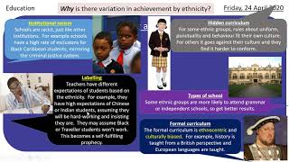 Education and ethnicity [upl. by Hort]