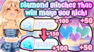 These 3 Diamond Glitches Will Make You Rich Fast Royale High Diamond Farming [upl. by Dumm]