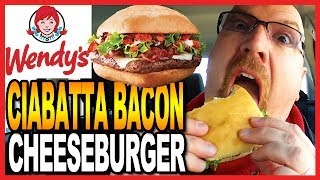 Wendys Ciabatta Bacon Cheeseburger Plus an AWESOME Announcement [upl. by Erreid]