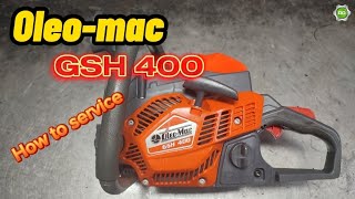 Oleo mac gsh 400 after 1 year  How to service chainsaw chainsaw [upl. by Gnilrac]