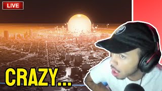 Hamlinz reacts to Simulation of a Nuclear Blast in a Major City Reaction [upl. by Emolas]