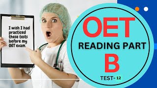 OET Reading Part B Practice Test 12 with Answers  Boost Your Exam Prep [upl. by Donnie]