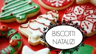 BISCOTTI DI NATALE CON GLASSA COLORATA [upl. by Uuge185]