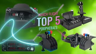 Which FLIGHT SIM peripherals should YOU BUY Top 5 Peripherals to buy NOW [upl. by Lightfoot351]