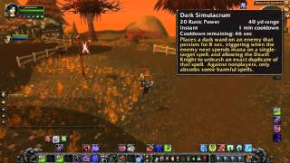 Warcraft  Cataclysm Dark Simulacrum  Death Knight Level 85 Skill  Its like a crap version of Spell Reflect [upl. by Descombes]