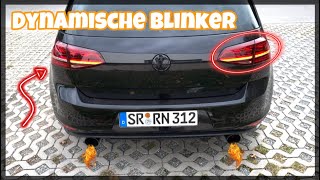 Golf 7 GTI Performance Kleines Update auf Dynamische Blinker Hinten für die Rückleuchten ⭐️ [upl. by Leryt]